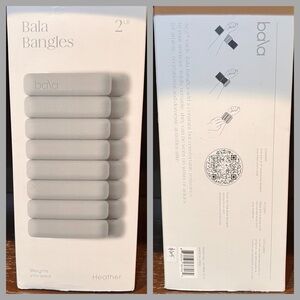 🩶Brand New 2 lb Bala Bangle Weighted Bracelets~Heather Gray🩶